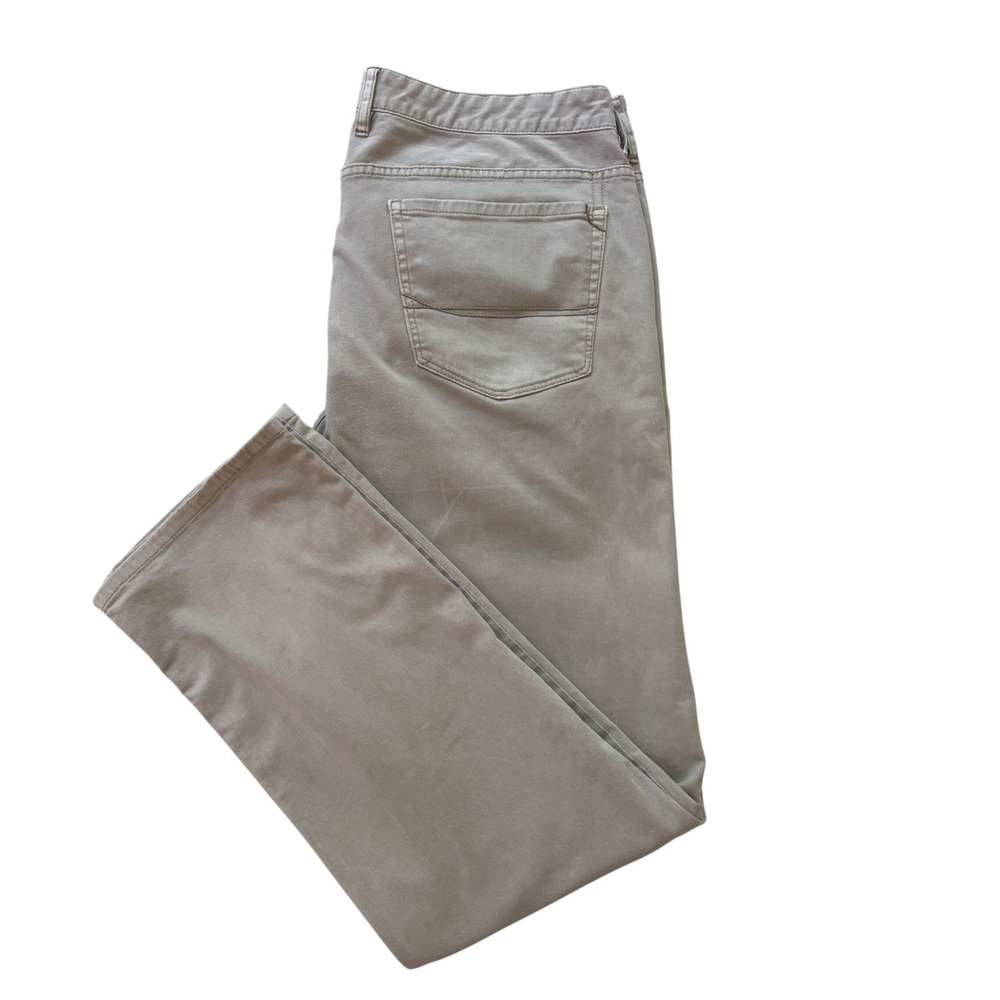 Tommy Bahama Authentic Men's 36x32 Beige Stretch Pants Casual Cotton Classic